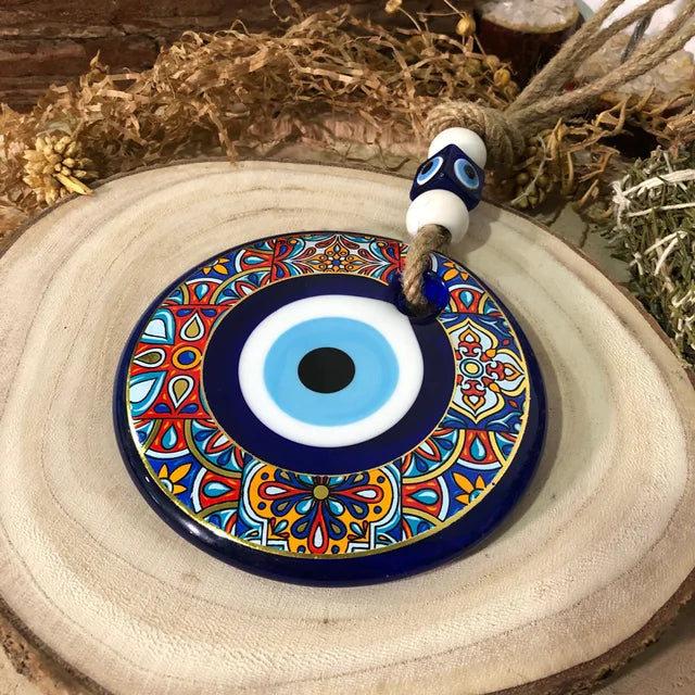 Ojo Turco Azul Protección del Hogar decorado 10cm - Templo Arcano