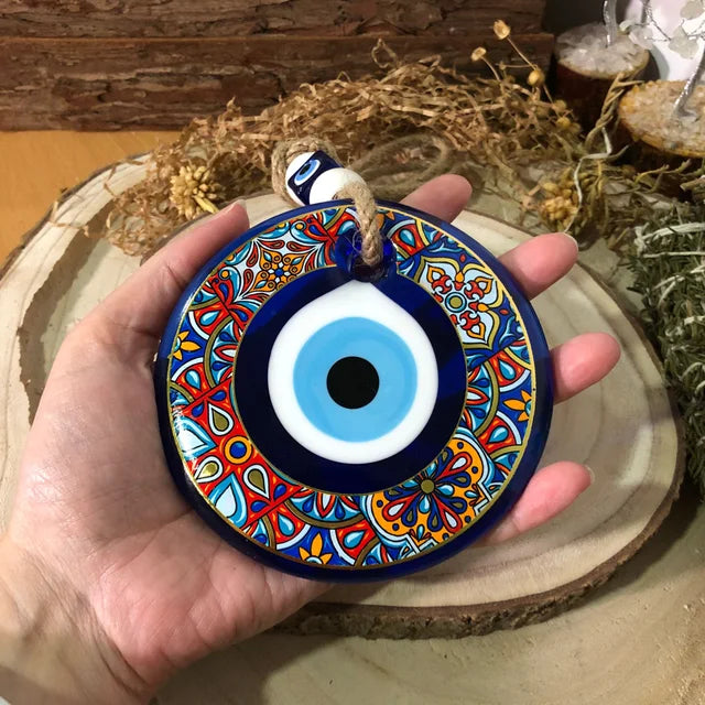 Ojo Turco Azul Protección del Hogar decorado 10cm - Templo Arcano