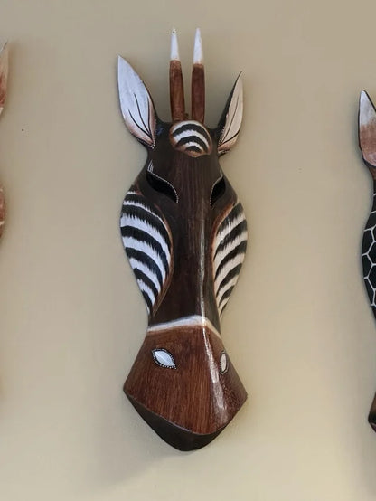 Máscara Africana JIRAFA o ANTÍLOPE 50cm