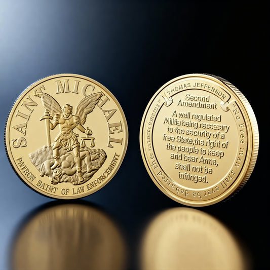 Moneda Ritualizada de San Miguel Arcángel – Protección, Justicia y Fortaleza Espiritual
