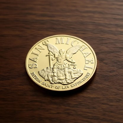 Moneda Ritualizada de San Miguel Arcángel – Protección, Justicia y Fortaleza Espiritual